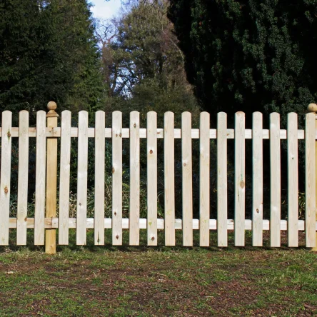 Rounded Top Picket Fencing