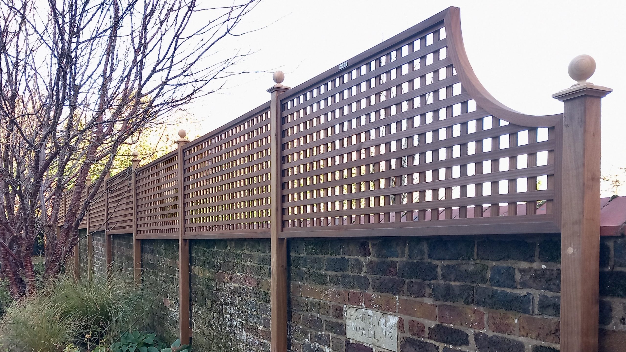 RHS Prestige Square Trellis 38mm gap in Thermally Treated Timber 