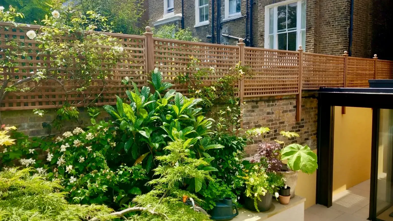 Bespoke Square Trellis (38mm gap) in Iroko